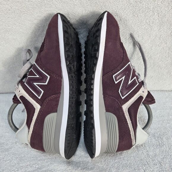 NEW BALANCE 574 RUNNING TRAINER SPORT SNEAKERS WOMEN SHOES BURGUNDY SIZE 7.5 - Picture 10 of 14